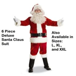 Deluxe Santa Claus Suit Large