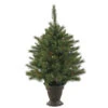 3.5 Foot Cashmere Pine Artificial Potted Christmas Tree 50 Battery Operated LED M5 Italian Multi Color Mini Lights 2 3.5 Foot Cashmere Pine Artificial Potted Christmas Tree 50 Battery Operated LED M5 Italian Multi Color Mini Lights -Winter Decor Hub A118537LED