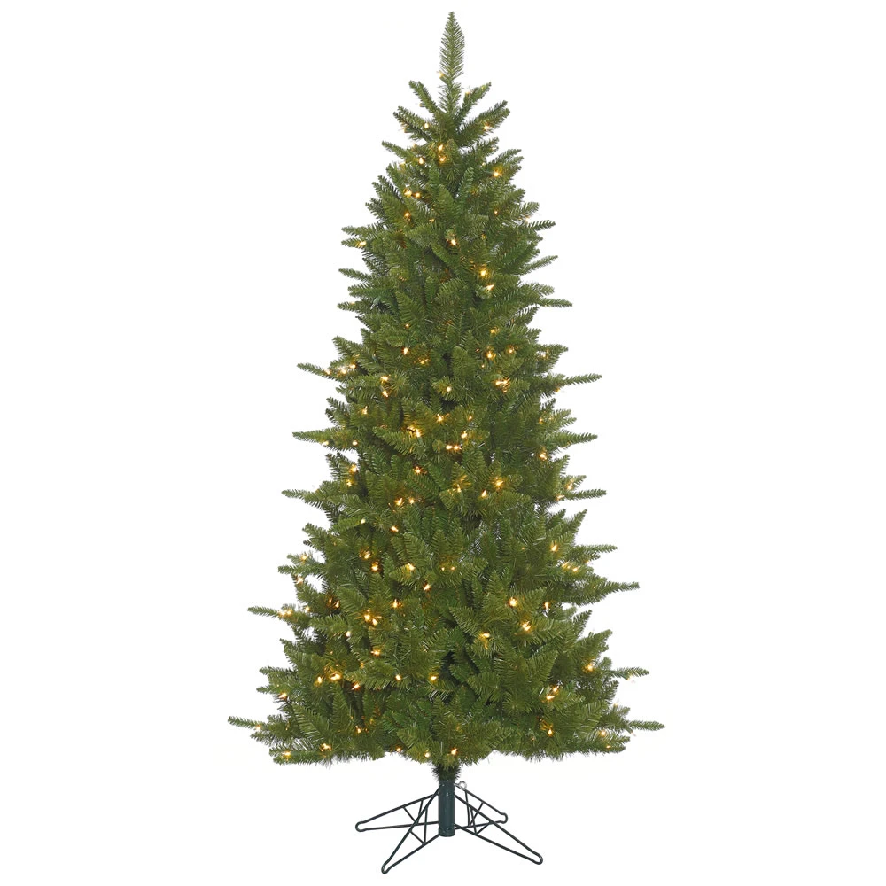 6.5 Foot Slim Durango Spruce Artificial Christmas Tree Featuring 550 Clear DuraLit Lights. 3 6.5 Foot Slim Durango Spruce Artificial Christmas Tree Featuring 550 Clear DuraLit Lights.