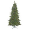 9 Foot Slim Durango Spruce Artificial Christmas Tree - 850 Multi LED Lights -Winter Decor Hub A154082LED