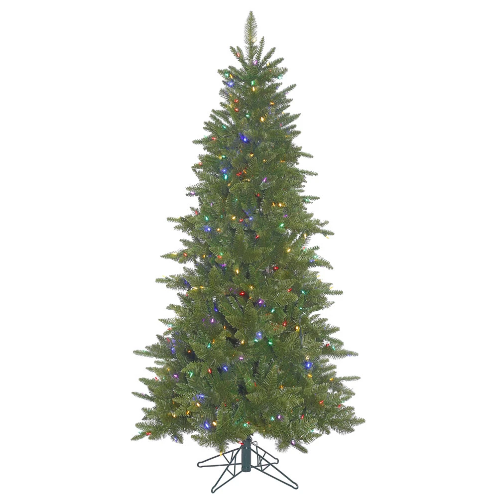 9 Foot Slim Durango Spruce Artificial Christmas Tree - 850 Multi LED Lights 3 9 Foot Slim Durango Spruce Artificial Christmas Tree - 850 Multi LED Lights
