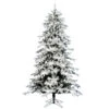 7.5 Foot Flocked York Spruce Artificial Christmas Tree Unlit 2 7.5 Foot Flocked York Spruce Artificial Christmas Tree Unlit -Winter Decor Hub A18237520FLocked20York20Spruce