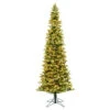 6.5 Foot Belmont Balsam Pencil Fir Artificial Christmas Tree - 350 DuraLit Incandescent Clear Mini Lights -Winter Decor Hub A190666