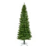 7.5 Foot Creswell Pine Pencil Artificial Christmas Tree Unlit -Winter Decor Hub A192675