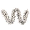 9 Foot Frosted Silver Artificial Christmas Garland Unlit -Winter Decor Hub A193714