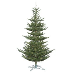 12 Foot Alberta Spruce Artificial Christmas Tree 1300 DuraLit Incandescent Clear Mini Lights