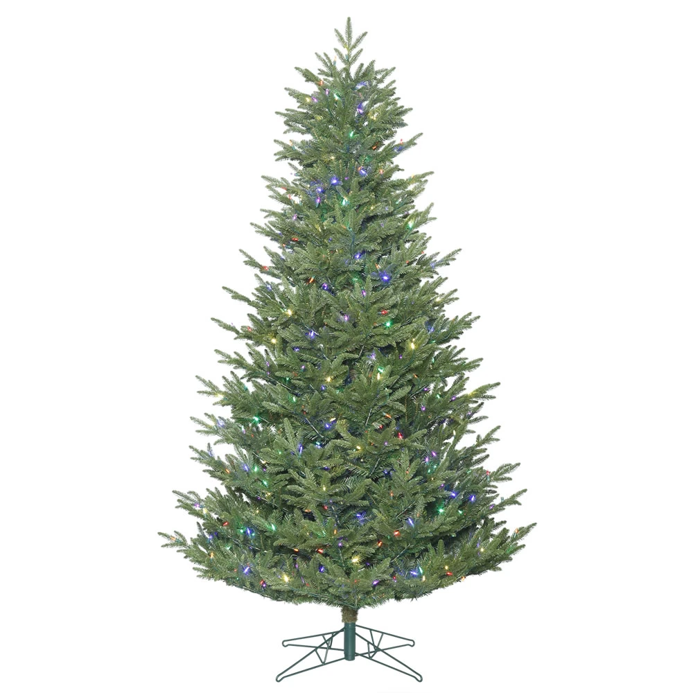 7.5 Foot Medium Deluxe Frasier Fir Artificial Christmas Tree 700 DuraLit LED M5 Italian Multi Color Mini Lights 3 7.5 Foot Medium Deluxe Frasier Fir Artificial Christmas Tree 700 DuraLit LED M5 Italian Multi Color Mini Lights