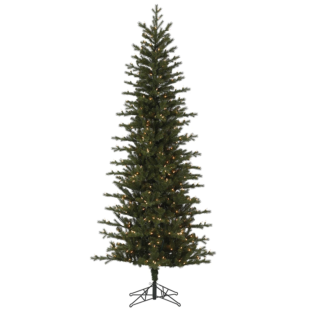 5.5 Foot Hillside Pencil Spruce Artificial Christmas Tree - 200 Duralit Incandescent Clear Mini Lights 3 5.5 Foot Hillside Pencil Spruce Artificial Christmas Tree - 200 Duralit Incandescent Clear Mini Lights