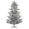 10 Foot Flocked Alder Long Needle Pine Artificial Christmas Tree Unlit -Winter Decor Hub G186585
