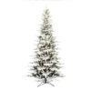 10 Foot Flocked Stratton Pine Artificial Christmas Tree Unlit -Winter Decor Hub G196085