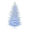 12 Foot Flocked Cedar Pine Artificial Christmas Tree - 6750 Low Voltage LED Pure White And Blue 3MM Lights 2 12 Foot Flocked Cedar Pine Artificial Christmas Tree - 6750 Low Voltage LED Pure White And Blue 3MM Lights -Winter Decor Hub G197194LED