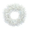 30 Inch Flocked Cedar Pine Artificial Christmas Wreath - 150 Low Voltage LED Twinkle Pure White 3MM Lights 1 30 Inch Flocked Cedar Pine Artificial Christmas Wreath - 150 Low Voltage LED Twinkle Pure White 3MM Lights -Winter Decor Hub G197231LEDTW