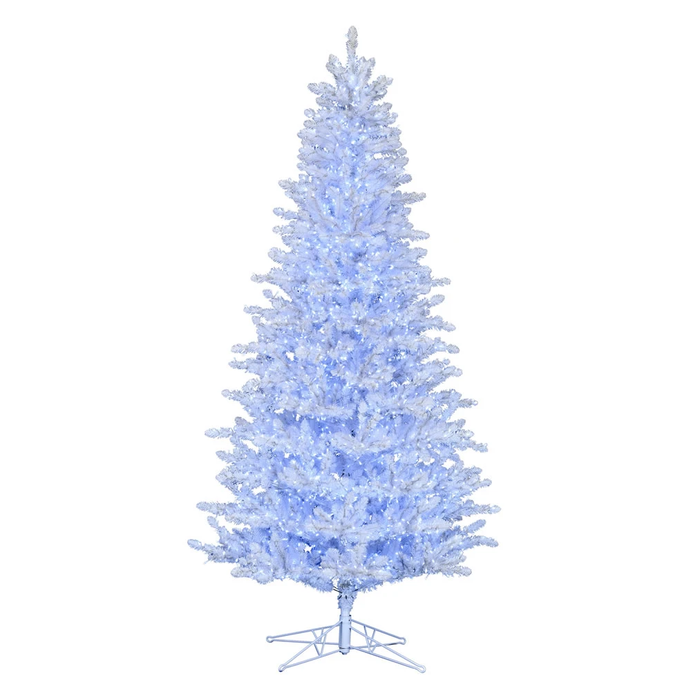 14 Foot Shiny White Spruce Artificial Christmas Tree - 7500 Low Voltage LED Pure White 3MM Lights 3 14 Foot Shiny White Spruce Artificial Christmas Tree - 7500 Low Voltage LED Pure White 3MM Lights
