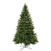 6.5 Foot Bennington Spruce Artificial Christmas Tree - 600 Duralit LED Multi Color Mini Lights