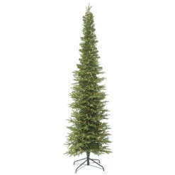 10 Foot Bixley Pencil Fir Artificial Christmas Tree With 800 Clear Lights
