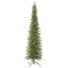 10 Foot Bixley Pencil Fir Tree With DuraLit 800 LED Warm White Italian Style UL Lights -Winter Decor Hub K167386LED
