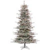 10 Foot Frosted Lacey Artificial Christmas Tree 1200 DuraLit Incandescent Clear Mini Lights 2 10 Foot Frosted Lacey Artificial Christmas Tree 1200 DuraLit Incandescent Clear Mini Lights -Winter Decor Hub K176586