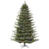 7.5 Foot Oak Frasier Fir Artificial Christmas Tree 850 DuraLit LED M5 Italian Multi Color Mini Lights -Winter Decor Hub K178377LED