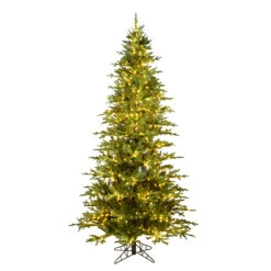 10 Foot Kamas Fraiser Fir Artificial Christmas Tree 900 DuraLit LED Warm White Mini Lights
