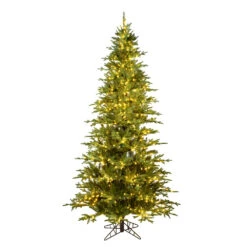 9 Foot Kamas Fraiser Fir Artificial Christmas Tree 1000 DuraLit LED Warm White Mini Lights
