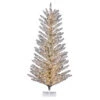 6 Foot Vintage Aluminum Artificial Christmas Tree - 850 Low Voltage LED Warm White 3MM Lights 1 6 Foot Vintage Aluminum Artificial Christmas Tree - 850 Low Voltage LED Warm White 3MM Lights -Winter Decor Hub K196361LED