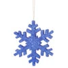 8 Inch Blue Outdoor Glitter Snowflake Artificial Christmas Ornament 1 8 Inch Blue Outdoor Glitter Snowflake Artificial Christmas Ornament -Winter Decor Hub L134402