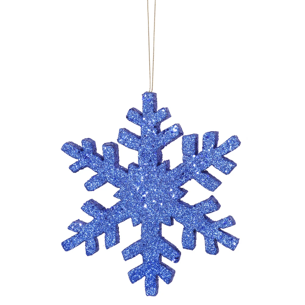 18 Inch Blue Outdoor Glitter Snowflake Christmas Ornament 3 18 Inch Blue Outdoor Glitter Snowflake Christmas Ornament
