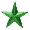 23 Inch Green Glitter Star Christmas Ornament -Winter Decor Hub L180104