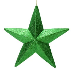 23 Inch Green Glitter Star Christmas Ornament