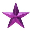 23 Inch Purple Glitter Star Christmas Ornament -Winter Decor Hub L180106