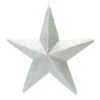 23 Inch Silver Glitter Star Christmas Ornament -Winter Decor Hub L180107
