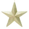 23 Inch Champagne Glitter Star Christmas Ornament -Winter Decor Hub L180138