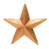 23 Inch Rose Gold Glitter Star Christmas Ornament -Winter Decor Hub L180158