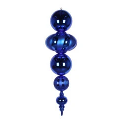 54 Inch Plastic Shatterproof Blue Shiny Matte Finish Finial