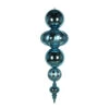 54 Inch Plastic Shatterproof Sea Blue Shiny Matte Finish Finial