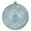 8 Inch Baby Blue Shiny Mercury Christmas Ball Ornament Shatterproof