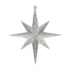 8 Inch Champagne Iridescent Glitter Bethlehem Star Christmas Ornament -Winter Decor Hub M167238