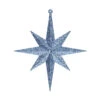 8 Inch Sea Blue Iridescent Glitter Bethlehem Star Christmas Ornament -Winter Decor Hub M167262