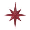 8 Inch Burgundy Iridescent Glitter Bethlehem Star Christmas Ornament -Winter Decor Hub M167265