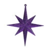 8 Inch Purple Iridescent Glitter Bethlehem Star Mardi Gras Ornament
