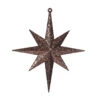 8 Inch Chocolate Iridescent Glitter Bethlehem Star Christmas Ornament -Winter Decor Hub M167275