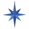 12 Inch Blue Iridescent Glitter Bethlehem Star Christmas Ornament -Winter Decor Hub M167402