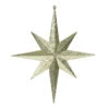 12 Inch Gold Iridescent Glitter Bethlehem Star Mardi Gras Ornament -Winter Decor Hub M167408