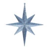 12 Inch Sea Blue Iridescent Glitter Bethlehem Star Christmas Ornament -Winter Decor Hub M167462