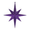 12 Inch Purple Iridescent Glitter Bethlehem Star Mardi Gras Ornament -Winter Decor Hub M167466
