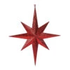 15.75 Inch Red Glitter Bethlehem Star Christmas Ornament