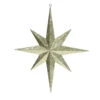 15.75 Inch Gold Glitter Bethlehem Star Mardi Gras Ornament -Winter Decor Hub M167508