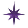 15.75 Inch Purple Glitter Bethlehem Star Mardi Gras Ornament -Winter Decor Hub M167566