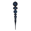 42 Inch Midnight Blue Durian Candy Matte Finial Christmas Ornament