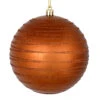 6 Inch Copper Candy Glitter Lines Round Christmas Ball Shatterproof Ornament 2 6 Inch Copper Candy Glitter Lines Round Christmas Ball Shatterproof Ornament -Winter Decor Hub N187888D